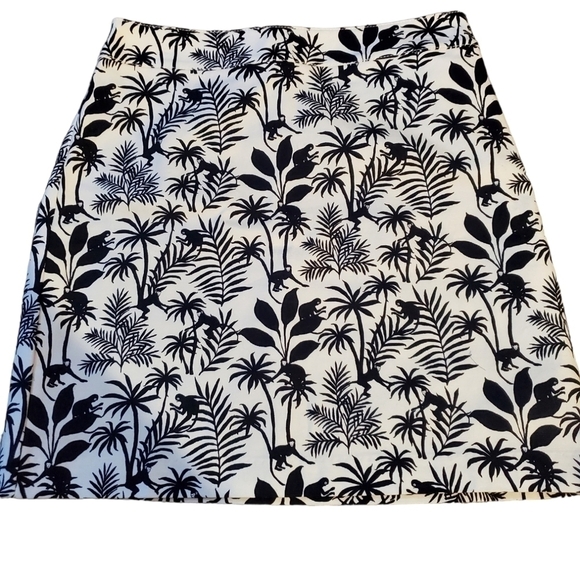 𝅺TALBOTS Petites Tropical Monkey Skirt - Picture 1 of 7